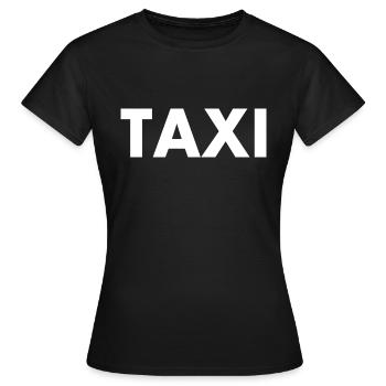 Taxi - Frauen T-Shirt - Schwarz - Vorne - AI Model Female 172 dark (172cm)