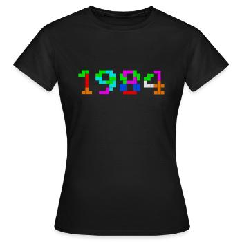1984 - T-shirt Femme - noir - Devant - AI Model Female 172 dark (172cm)