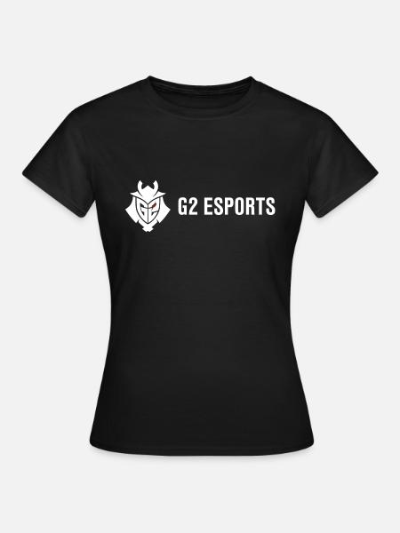 Logotipo de G2 Esports Blanco - Camiseta mujer - negro
