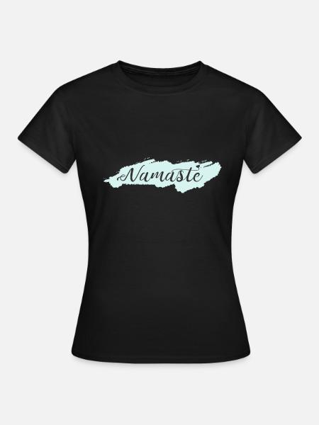 namaste - Frauen T-Shirt - Schwarz