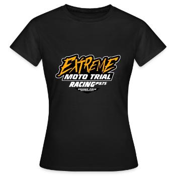 Trial - Trialsport - Moto Trial - Motorcycle Trial - Women's T-Shirt - black - Front - AI Model Female 172 dark (172cm)