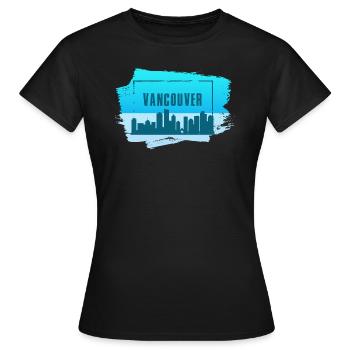 Vancouver - Frauen T-Shirt - Schwarz - Vorne - AI Model Female 172 dark (172cm)