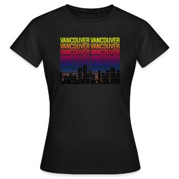 Vancouver - Frauen T-Shirt - Schwarz - Vorne - AI Model Female 172 dark (172cm)