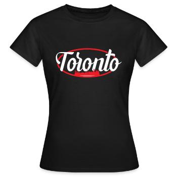 Toronto - T-shirt Femme - noir - Devant - AI Model Female 172 dark (172cm)