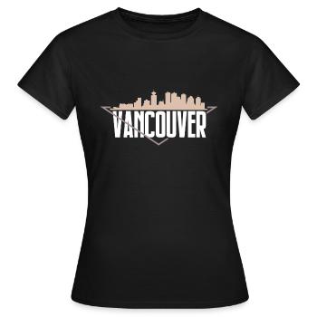 Vancouver - Frauen T-Shirt - Schwarz - Vorne - AI Model Female 172 dark (172cm)