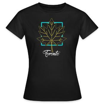 Toronto - T-shirt Femme - noir - Devant - AI Model Female 172 dark (172cm)