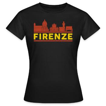 Florenz - Frauen T-Shirt - Schwarz - Vorne - AI Model Female 172 dark (172cm)