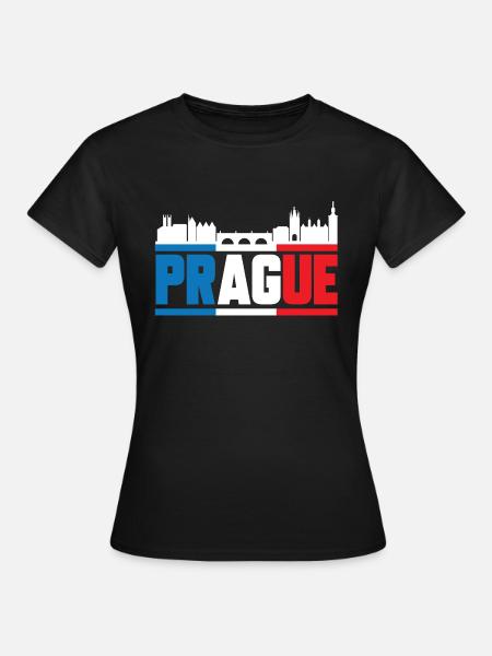 Prag - Frauen T-Shirt - Schwarz