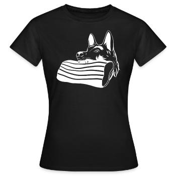 Malinois Protection Service Arm Protection Helper Helper - Women's T-Shirt - black - Front - AI Model Female 172 dark (172cm)