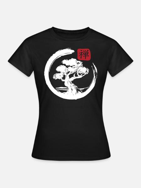 Esthétique Japonais Bonsaï Japon Art Japonais - T-shirt Femme - noir