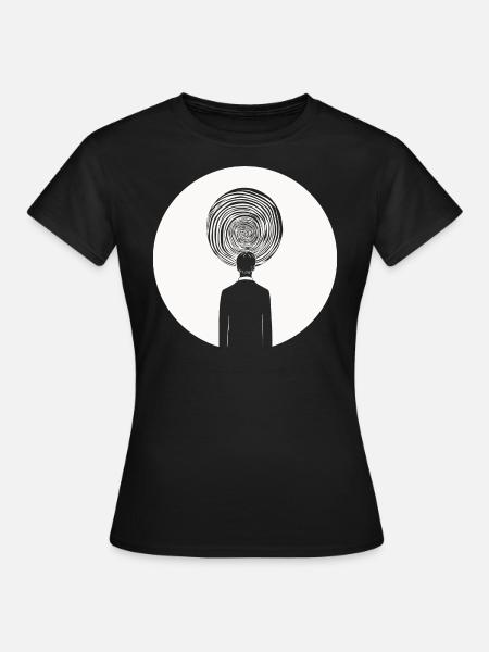 Mystic Spiral - Frauen T-Shirt - Schwarz