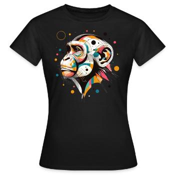 Combinaison minimale - T-shirt Femme - noir - Devant - AI Model Female 172 dark (172cm)