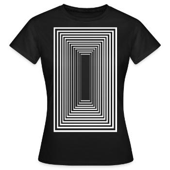 Tunnel Vision - Women's T-Shirt - black - Front - AI Model Female 172 dark (172cm)