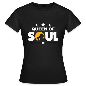 Queen of soul - Women's T-Shirt - black - Front - AI Model Female 172 dark (172cm)