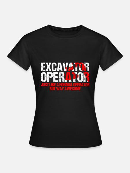 Baggerführer für Bagger Sandbagger - Frauen T-Shirt - Schwarz