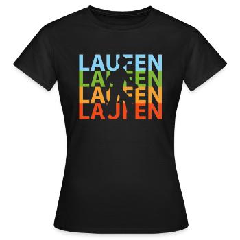 Coureurs coureurs - T-shirt Femme - noir - Devant - AI Model Female 172 dark (172cm)