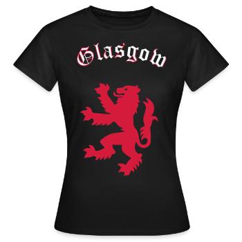 Glasgow - Frauen T-Shirt - Schwarz - Vorne - AI Model Female 172 dark (172cm)