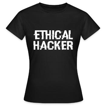 Hacking Hacker Phishing - T-shirt Femme - noir - Devant - AI Model Female 172 dark (172cm)