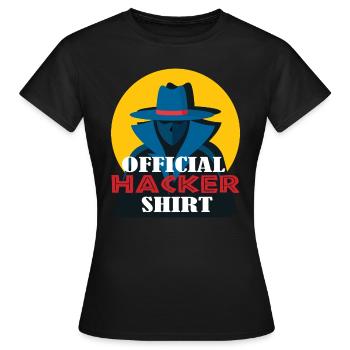 Hacking Hacker Phishing - T-shirt Femme - noir - Devant - AI Model Female 172 dark (172cm)