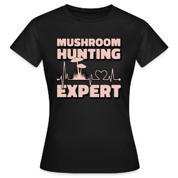Cueilleurs de champignons et amis champignons - T-shirt Femme - noir - Devant - AI Model Female 172 dark (172cm)