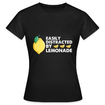 Limonade Limonade Limonade Limonade Stand Design - T-shirt Femme - noir - Devant - AI Model Female 172 dark (172cm)