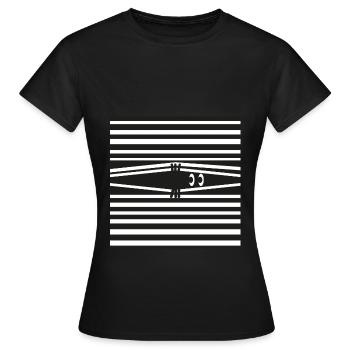 Agent Eye - Frauen T-Shirt - Schwarz - Vorne - AI Model Female 172 dark (172cm)