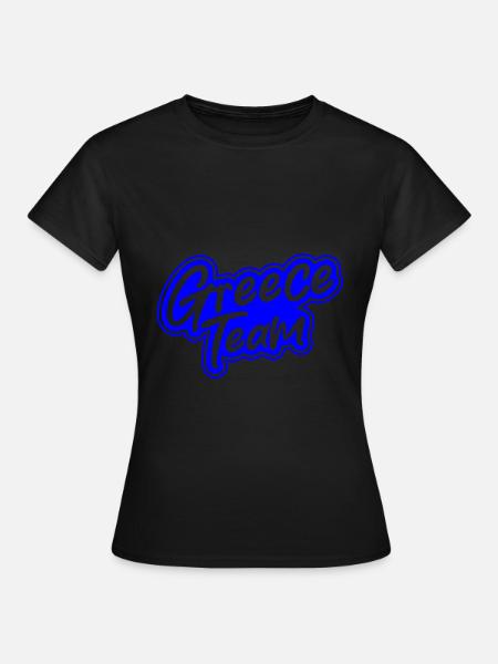 Greece Team - Frauen T-Shirt - Schwarz