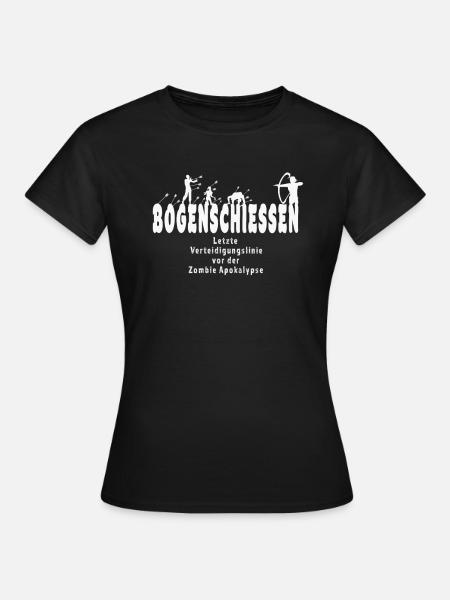 Apokalypse Bogenschiessen / Bogenschießen - Frauen T-Shirt - Schwarz