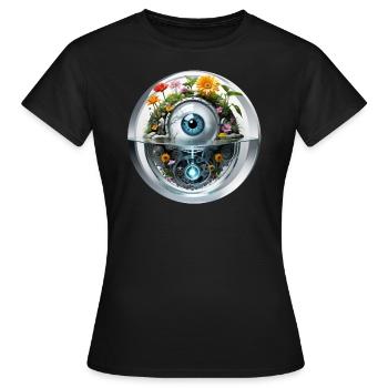 Watch - Frauen T-Shirt - Schwarz - Vorne - AI Model Female 172 dark (172cm)