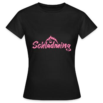 Schladming - T-shirt Femme - noir - Devant - AI Model Female 172 dark (172cm)