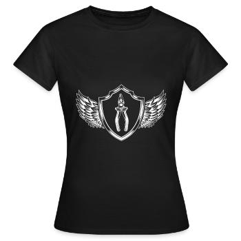 pince armoiries outil - T-shirt Femme - noir - Devant - AI Model Female 172 dark (172cm)