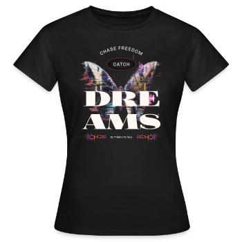 Dreams - Women's T-Shirt - black - Front - AI Model Female 172 dark (172cm)