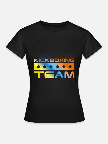 Kickboxing Crew Bunt - Frauen T-Shirt - Schwarz