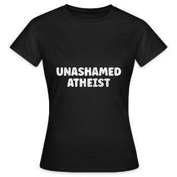 Unverschämter Atheist Stolzer Atheist Skeptiker Weihnachten - Frauen T-Shirt - Schwarz - Vorne - AI Model Female 172 dark (172cm)
