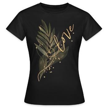 Amour - T-shirt Femme - noir - Devant - AI Model Female 172 dark (172cm)