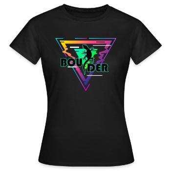bloc bloc bloc - T-shirt Femme - noir - Devant - AI Model Female 172 dark (172cm)