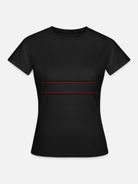 Linie Symbol Strich - Frauen T-Shirt - Schwarz