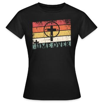 Jesus Christ Is Coming Soon - Time Is Over - Women's T-Shirt - black - Front - AI Model Female 172 dark (172cm)