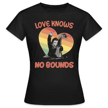 Love knows no bounds - LGBTQ Love Valentine's Day - Women's T-Shirt - black - Front - AI Model Female 172 dark (172cm)