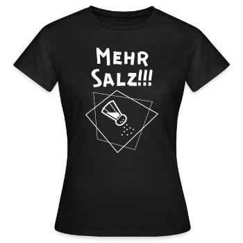 Plus de sel - T-shirt Femme - noir - Devant - AI Model Female 172 dark (172cm)
