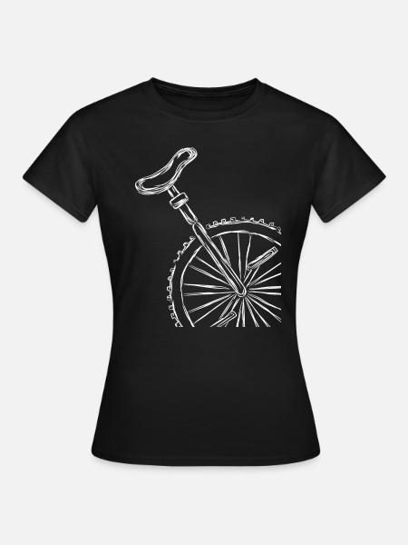Stroke Einrad - Frauen T-Shirt - Schwarz