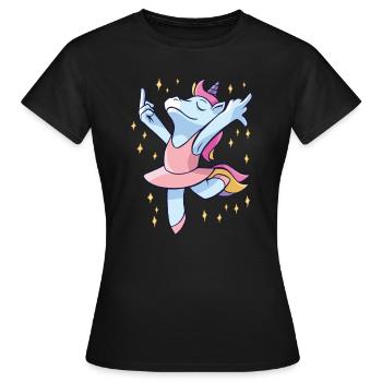 Unicorn Costume Party Unicorn Carnival - Women's T-Shirt - black - Front - AI Model Female 172 dark (172cm)