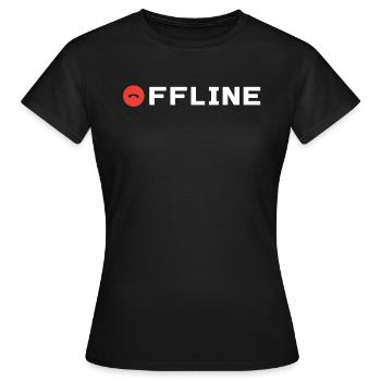 Connexion Internet sans signal de réception hors ligne - T-shirt Femme - noir - Devant - AI Model Female 172 dark (172cm)