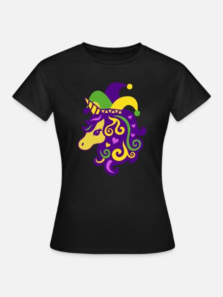 Mardi Gras - Frauen T-Shirt - Schwarz