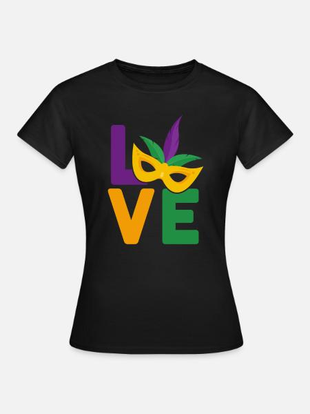 Mardi Gras - Frauen T-Shirt - Schwarz