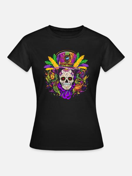 Mardi Gras - Frauen T-Shirt - Schwarz