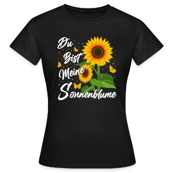 Tu es mon jardin de partenariat de tournesols - T-shirt Femme - noir - Devant - AI Model Female 172 dark (172cm)