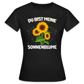 Tu es mon jardin de partenariat de tournesols - T-shirt Femme - noir - Devant - AI Model Female 172 dark (172cm)