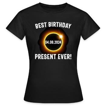 Sonnenfinsternis - Erforsche die Dunkelheit - Frauen T-Shirt - Schwarz - Vorne - AI Model Female 172 dark (172cm)