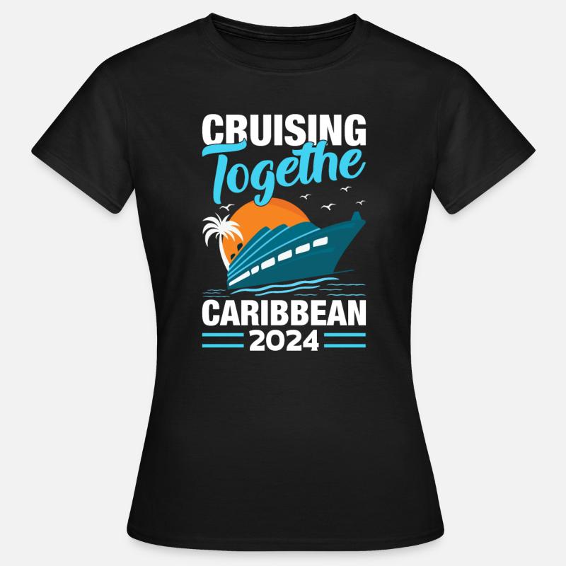 Comando di viaggio in crociera 2024 - Maglietta da donna - nero